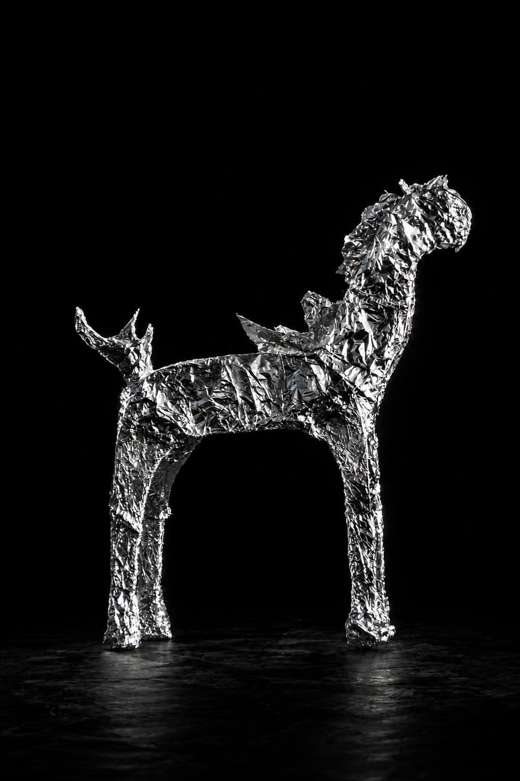 Reflective Horse installation