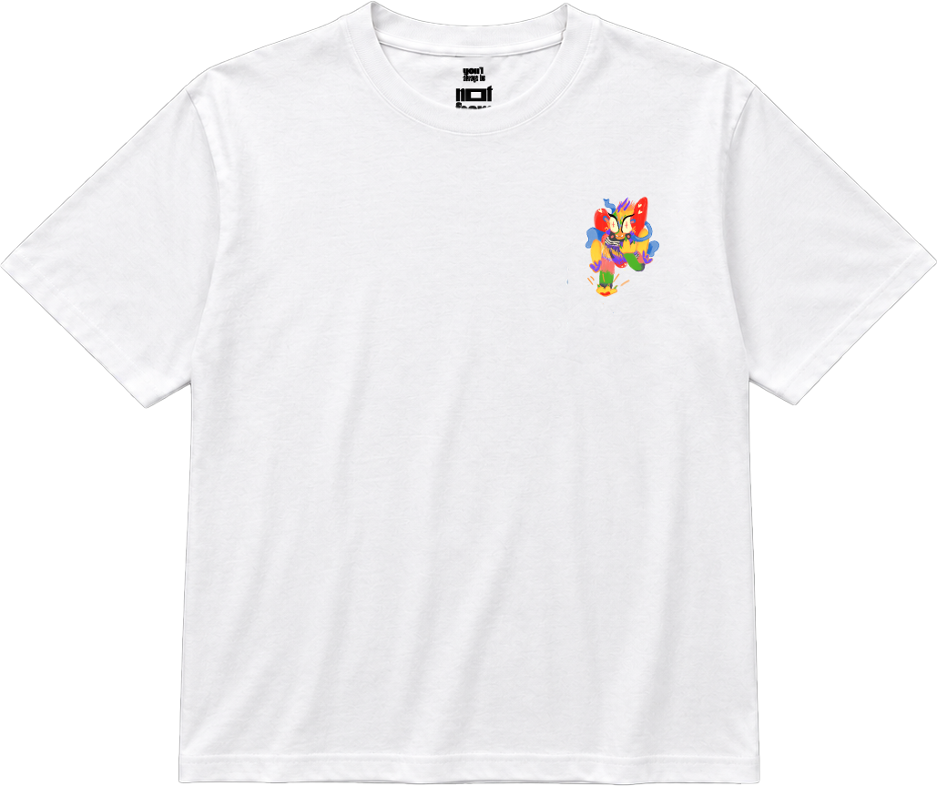 Creature T-shirt, white front