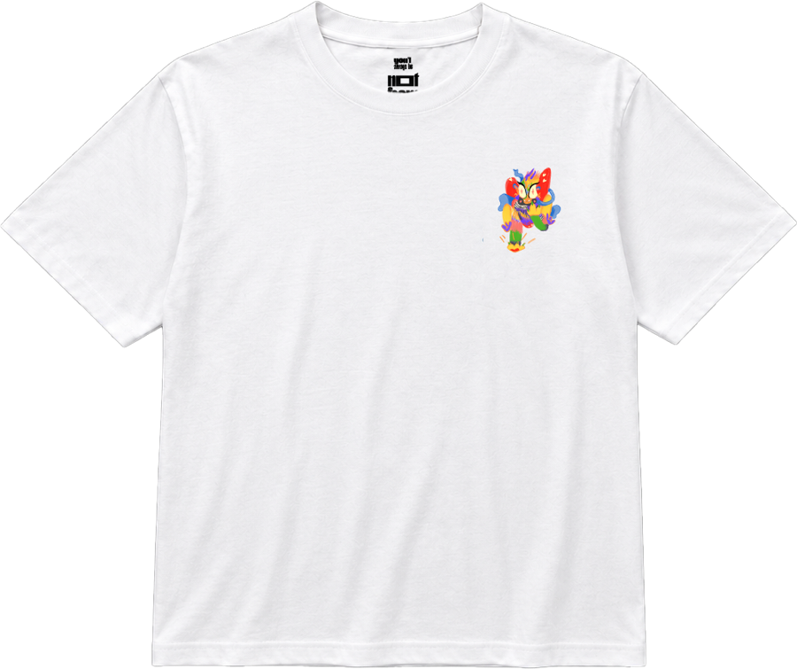Creature T-shirt, white front