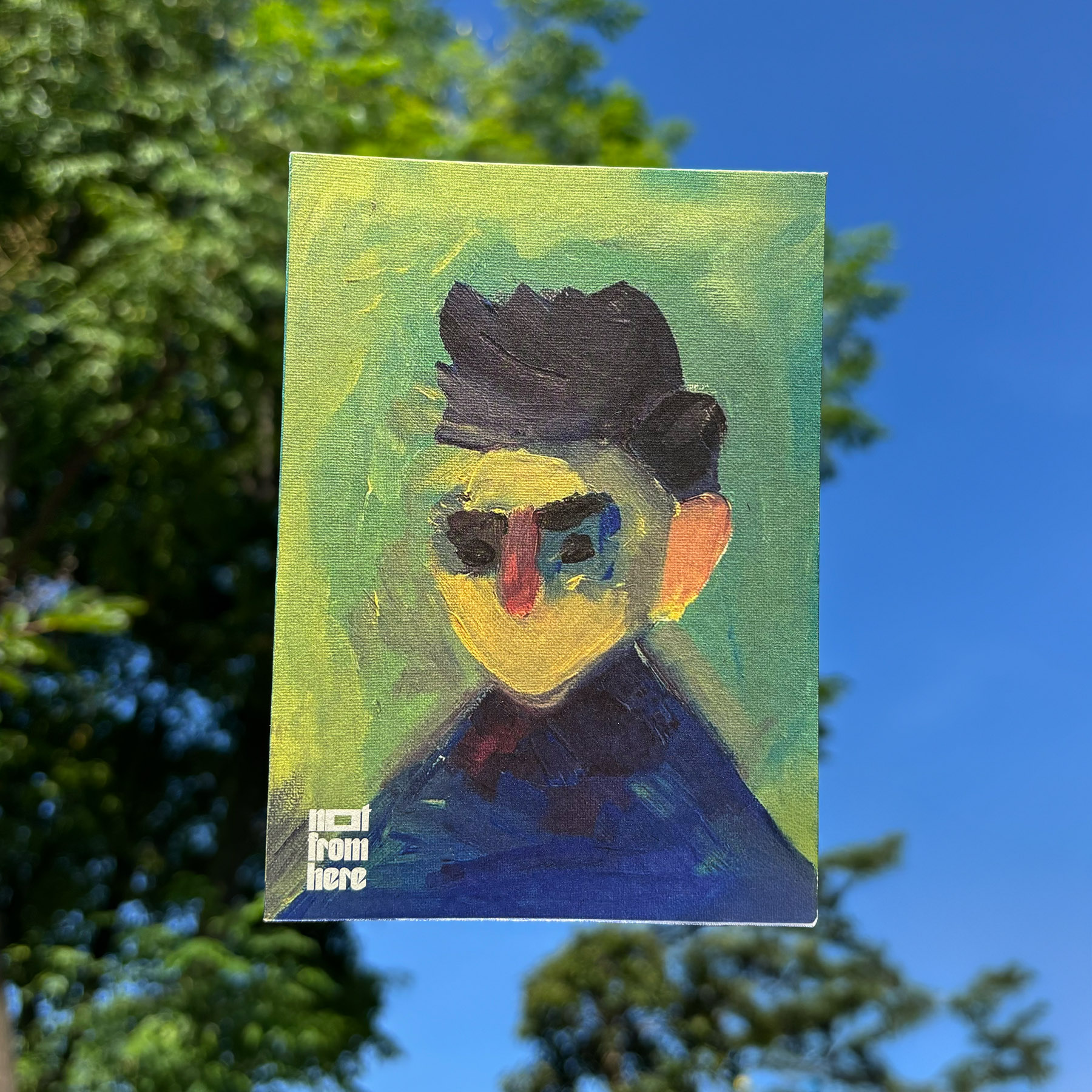 Triangle Portrait postcard