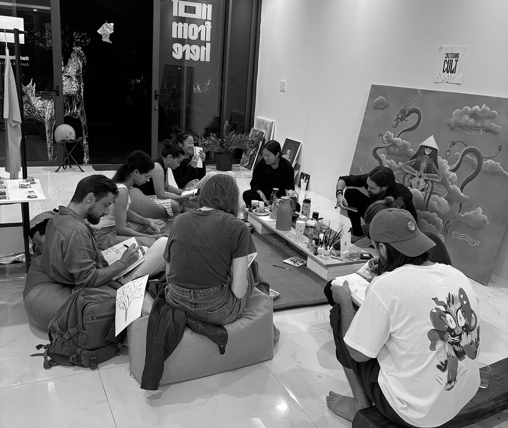Sketching Cult session at Not From Here