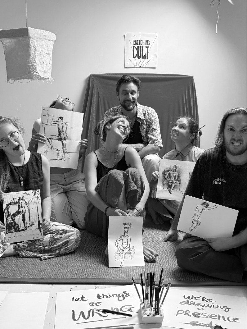 Sketching Cult participants and their drawings